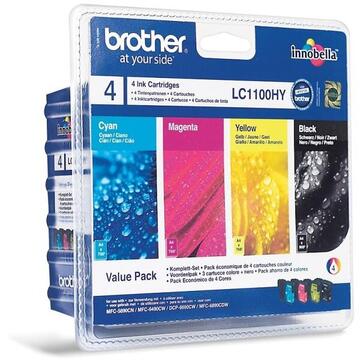 BROTHER cerneala Valuepack LC1100HY