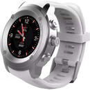 Smartwatch Maxcom Smartwatch FitGo FW17 Power, GPS, bratara neagra sport - Alb Argintiu