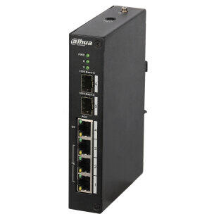 Switch Dahua Europe PFS3206-4P-96 network switch Managed L2 Fast Ethernet (10/100) Black Power over Ethernet (PoE)