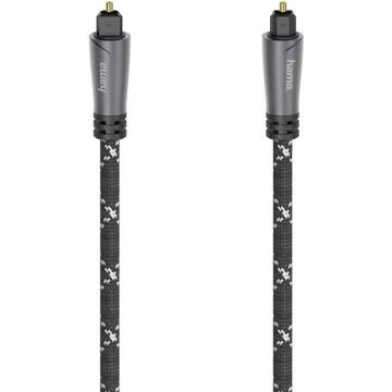 Accesorii Audio Hi-Fi Hama Audio Optical Fibre Cable, ODT Plug (Toslink), Metal, 1.5 m