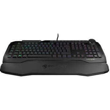 Tastatura Roccat "Horde AIMO" Gaming Keyboard, membranical keys, RGB, US layout, black