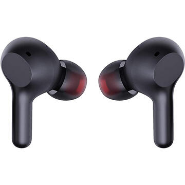 Aukey EP-T25 Earbuds, In-ear, Wireless, Built-in Microphone, Black