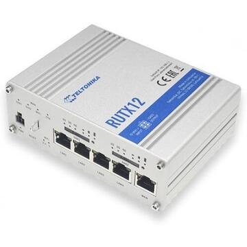 Router wireless TELTONIKA RUTX12   Gigabit Ethernet Dual-band (2.4 GHz / 5 GHz) 3G 4G Silver