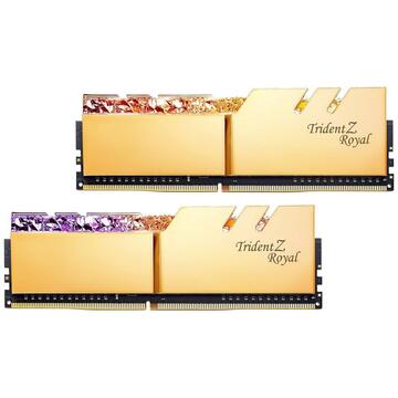 Memorie G.Skill DDR4 16GB 5066 - CL - 20 TZ Royal Gold Dual Kit - F4-5066C20D-16GTRG