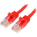 STARTECH 1m Red Cat5e / Cat 5 Snagless Patch Cable - patch cable - 1 m - red