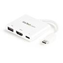 STARTECH USB-C Multiport Adapter with HDMI - USB 3.0 Port - 60W PD - Alb