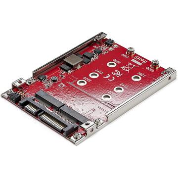 StarTech.com M.2 to SATA Adapter - Dual Slot - for 2.5in Drive Bay - RAID - M.2 SSD - M.2 Adapter - M.2 SSD Adapter (S322M225R) - storage controller (RAID) - M.2 Card - SATA 6Gb/s