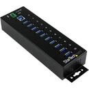 STARTECH 10-Port Industrial USB 3.0 Hub with ESD & 350W Surge Protection