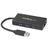 STARTECH 3-Port Portable USB 3.0 Hub plus Gigabit Ethernet - Aluminum with Built-in Cable