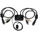 STARTECH 2 Port USB HDMI Cable KVM Switch with Audio and Remote Switch – USB Powered