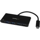 STARTECH 4 Port USB C Hub with 4 USB Type-A Ports (USB 3.0 SuperSpeed 5Gbps) - 60W Power Delivery Passthrough Charging - USB 3.1 Gen 1/USB 3.2 Gen 1 Laptop Hub Adapter - MacBook, Dell
