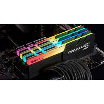 Memorie G.Skill TridentZ RGB Series - DDR4 - kit - 64 GB: 4 x 16 GB - DIMM 288-pin - 3600 MHz / PC4-28800 - unbuffered