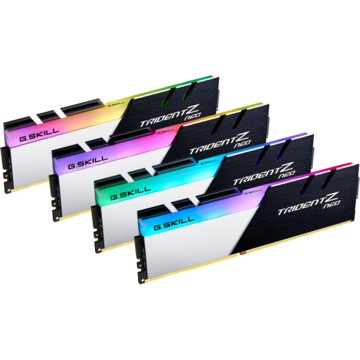 Memorie G.Skill TridentZ Neo Series - DDR4 - kit - 32 GB: 4 x 8 GB - DIMM 288-pin - 3600 MHz / PC4-28800 - unbuffered