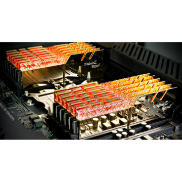 Memorie G.Skill Trident Z Royal Series - DDR4 - kit - 64 GB: 8 x 8 GB - DIMM 288-pin - 3200 MHz / PC4-25600 - unbuffered