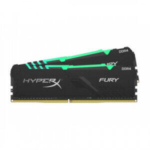 Memorie Kingston HyperX FURY RGB - DDR4 - kit - 32 GB: 2 x 16 GB - DIMM 288-pin - unbuffered
