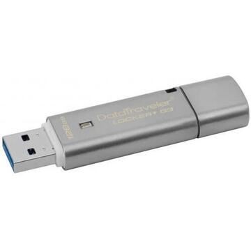 Memorie USB Kingston DataTraveler Locker+ G3 - USB flash drive - 128 GB