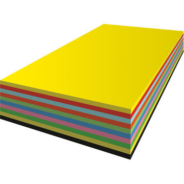 Carton color A3, 250g/mp - 100 coli/top, AURORA Raphael - 10 culori intense