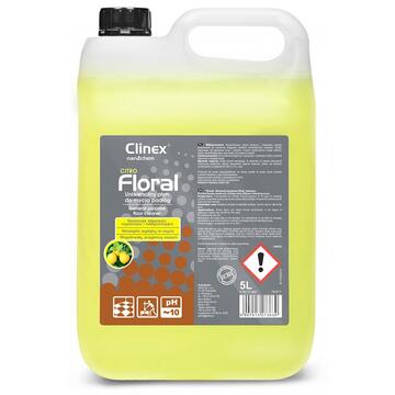 Detergent lichid pentru curatarea pardoselilor, 5 litri, Clinex Floral Citro