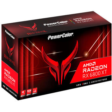 Placa video PowerColor Red Devil AXRX Radeon RX 6800 XT 16 GB GDDR6