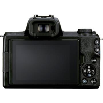 Aparat foto DSLR Canon EOS M50 MKII BK KIT M15-45 IS STM