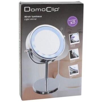 Oglinzi cosmetice DomoClip iluminata   DOS150 fata dubla 12 Led-uri Argintiu