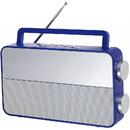RA1048B, Radio analogic AM/FM Clip Sonic, port casti , auxiliar 3.5mm, Albastru/Gri