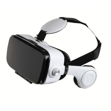 Ochelari VR Clip Sonic TEC595, Casti integrate, Suport de prindere cu elastic, Controler, Alb/Negru
