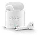 SAVIO TWS-01 Wireless Bluetooth Earphones, White