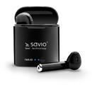 SAVIO TWS-02 Wireless Bluetooth Earphones, Black
