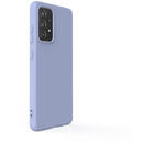 Husa Lemontti Husa Silicon Soft Slim Samsung Galaxy A72 4G / A72 5G Lavender Gray (material mat si fin, captusit cu microfibra)