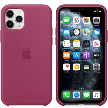 Husa Apple Husa Original Silicon iPhone 11 Pro Pomegranate