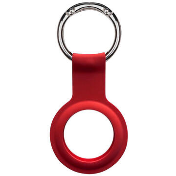 Devia AirTag Silicon Key Ring Red