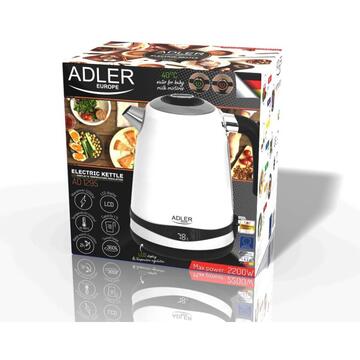 Fierbator Adler AD 1295w Electric kettle 1.7 l White
