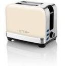 Prajitor de paine ETA ETA916690040 STORIO Toaster, Power 930 W, 2 slots, Stainless steel, Beige