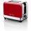 Prajitor de paine ETA ETA916690030 STORIO Toaster, Power 930 W, 2 slots, Stainless steel, Red