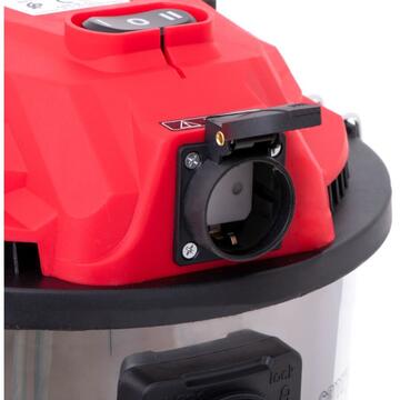 Aspirator Camry CR 7045 Professional industrial Vacuum cleaner, Dry/Wet/Blowing, Bagged, Power 1400 W, Red/Silver