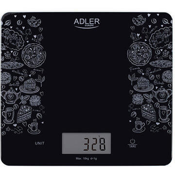 Cantar de bucatarie Adler AD 3171  10 kg LCD Black