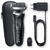 Aparat de barbierit Braun Series 7 70-N1000s Wet&Dry 4 elemente de taiere SensoFlex AutoSense Trusă de voiaj Negru