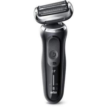 Aparat de barbierit Braun Series 7 70-N1000s Wet&Dry 4 elemente de taiere SensoFlex AutoSense Trusă de voiaj Negru