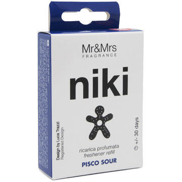 Mr&Mrs Niki Velvet PISCO SOUR  5,6x6,8 cm Negru