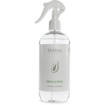 Mr&Mrs BLANC Papaya do brasil spray ambience & textile, Capacity 500 ml, White