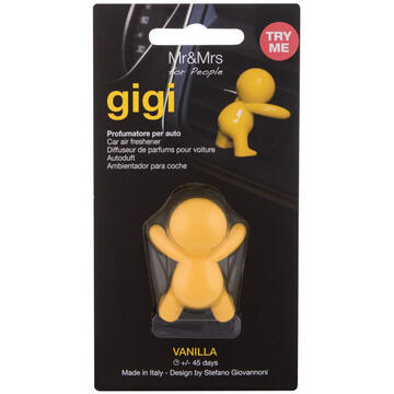 Mr&Mrs GIGI JGIGI004SUV01 Vanilla Scent for Car, 4 x 5,5 cm, Yellow