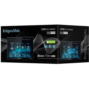 Sistem auto Kruger Matz Player auto 2 DIN Android  4 x 45 W max