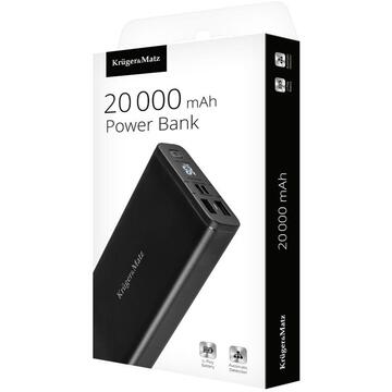 Baterie externa Kruger Matz POWER BANK 20000MAH LI-POL KRUGER&MATZ