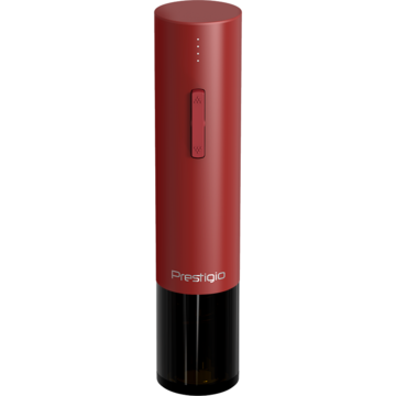 Prestigio Valenze, smart wine opener, simple operation with 2 button red