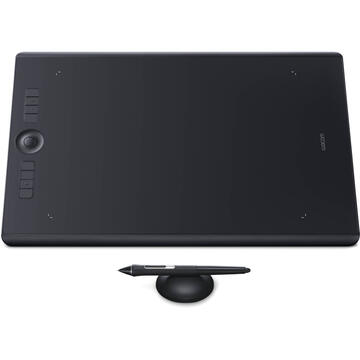 Tableta grafica WACOM Intuos Pro L 31,1x21,6cm,BT,USB,black,Multi-Touch