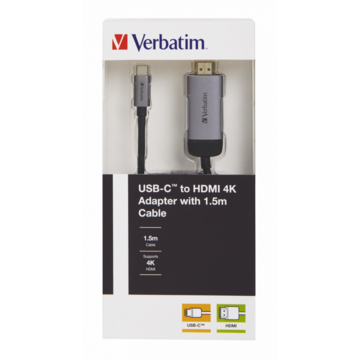 Verbatim USB-C HDMI 4k Adapter USB 3.1 GEN