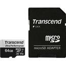 Card memorie Transcend microSDXC 340S    64GB Class 10 UHS-I U3 A2