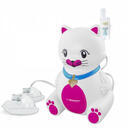 ESPERANZA Inhalator Kitty ECN003, Cu compresor, forma de pisoi, alb / roz