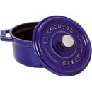 Staub Round Cocotte, 24cm cast iron, dark blue